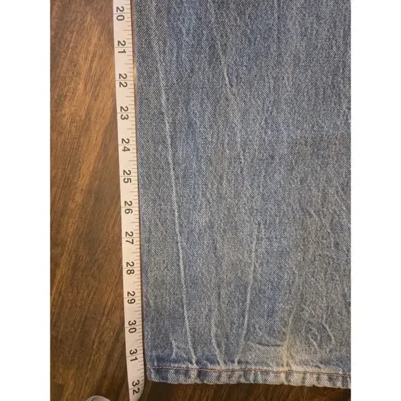 Women's Mid-Rise Barrel Jeans - Wild Fable Indigo 8 - Picture 7 of 9